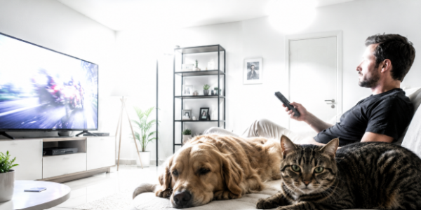 ¿Luces encendidas hasta tarde? Descubre cómo la iluminación nocturna altera la salud de tu perro y gato